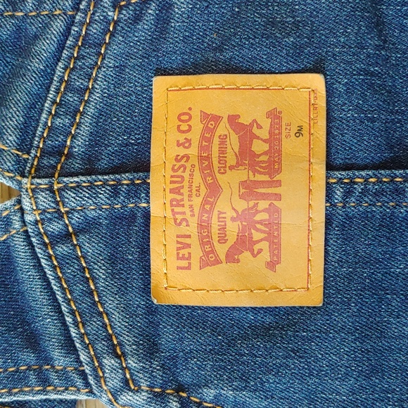 NWT Levi's Infant One Piece Overalls Blue Size 9M - Picture 6 of 14